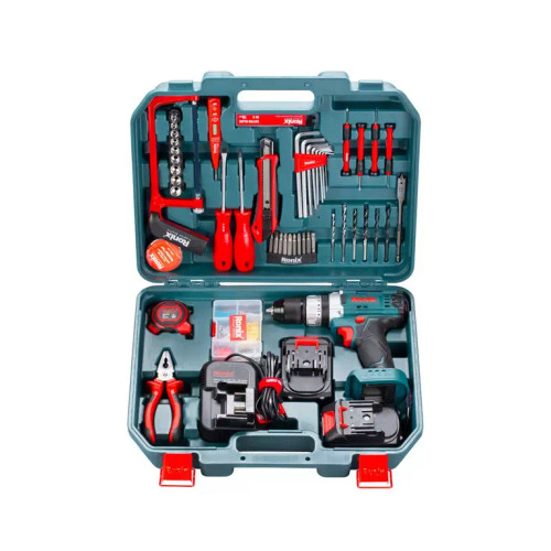 کیت دریل شارژی چکشی 20 ولت دو باطری رونیکس مدل RS-8620