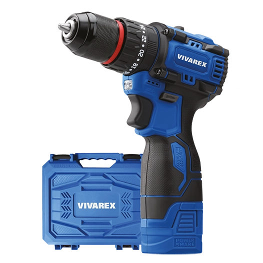 دریل شارژی ویوارکس مدل VR1608-BLX ۱۶ ولت با دو باتری اتوماتیک