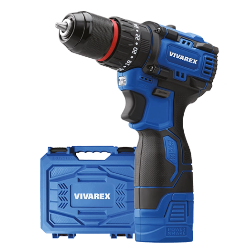 دریل شارژی ویوارکس مدل VR1608-BLX ۱۶ ولت با دو باتری اتوماتیک